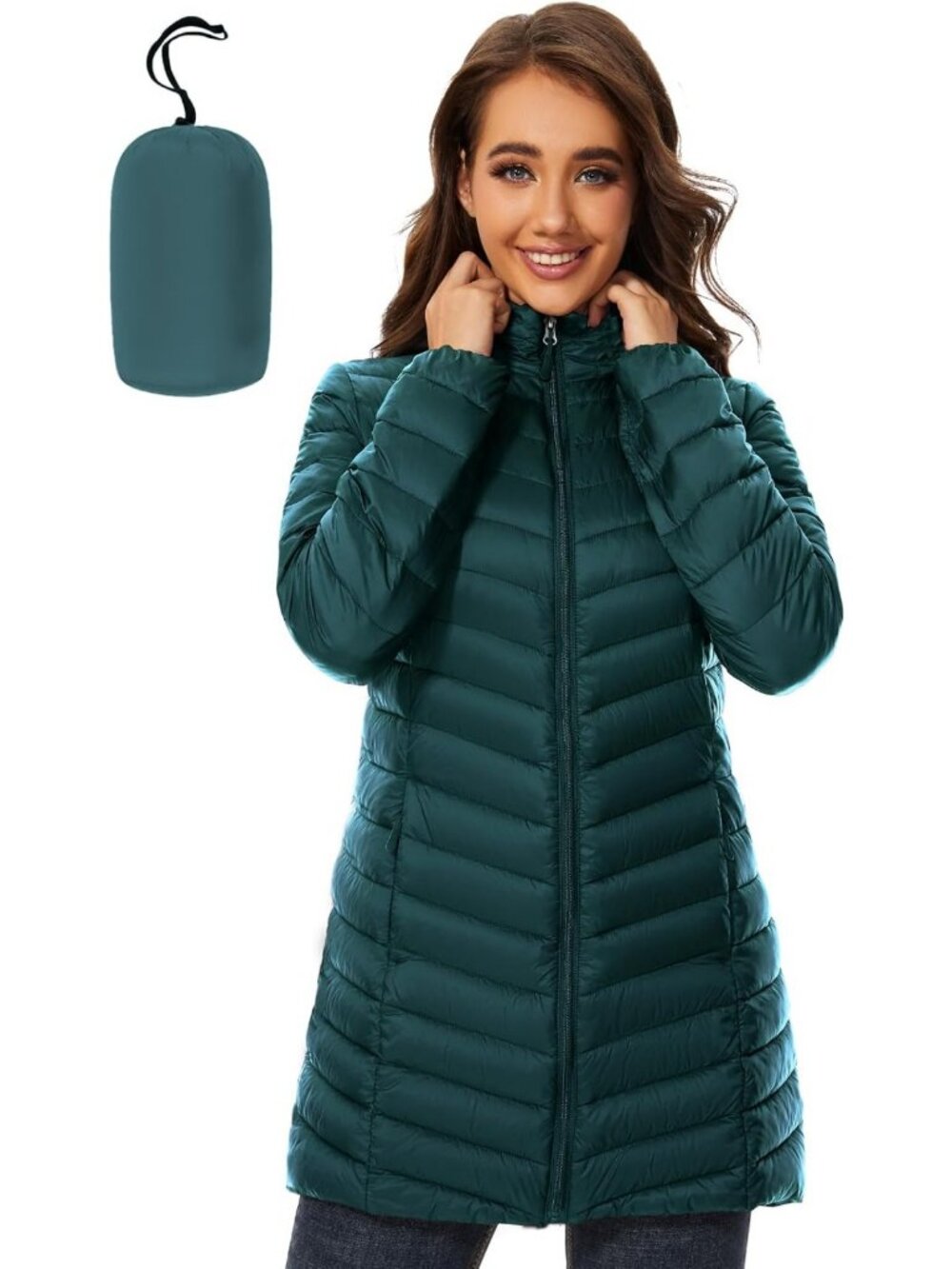 Lightweight Packable Hooded Puffer Jacket for Women - Warm, Stylish & Versatile